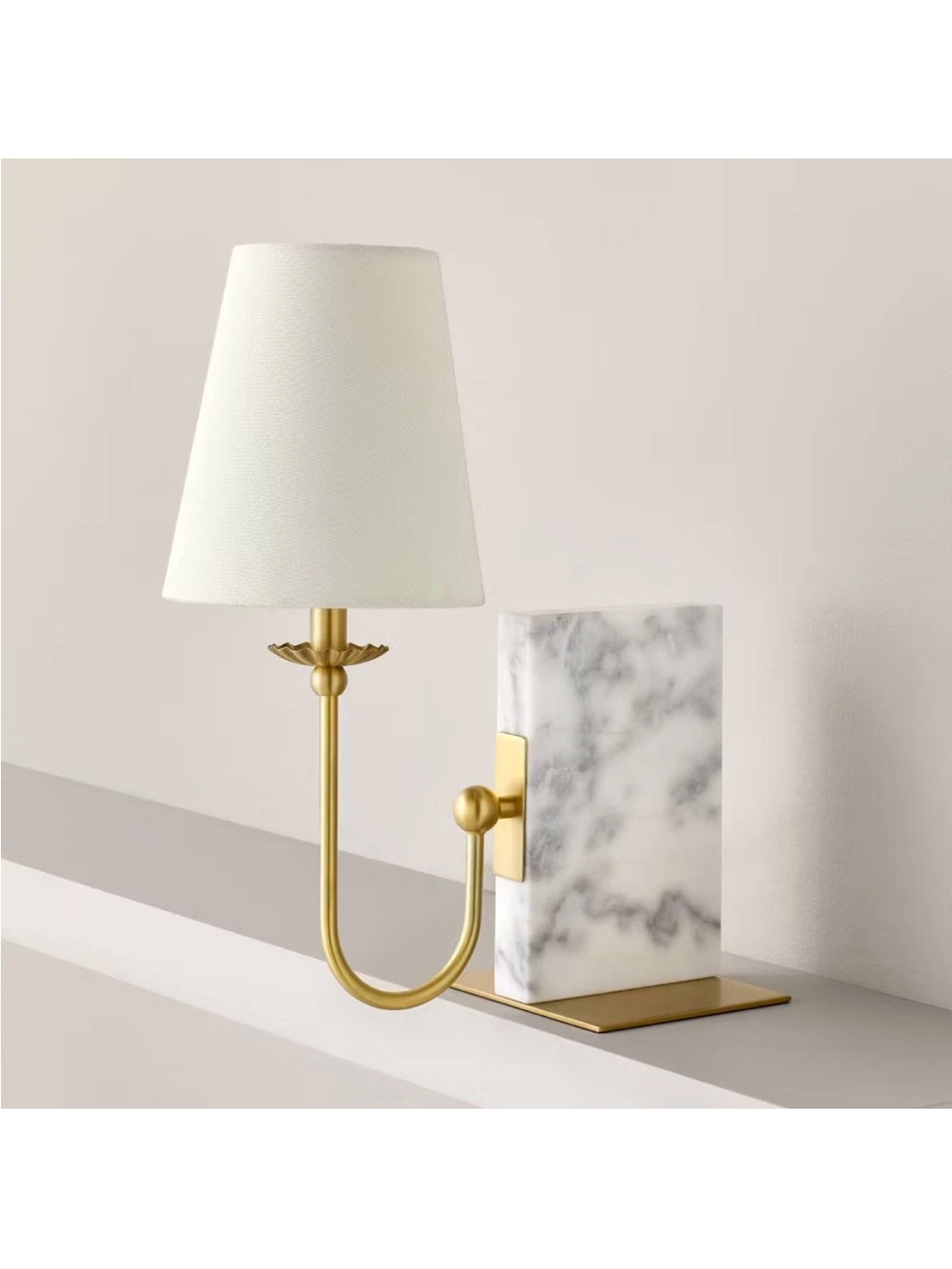 NWT Marble Book Shelf Lamp - Hearth & Hand with Magnolia